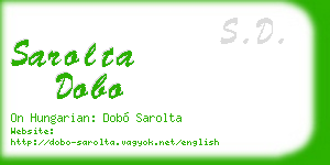 sarolta dobo business card