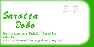 sarolta dobo business card